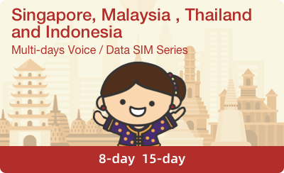 Singapore, Malaysia & Thailand 8-Day Voice/Data SIM